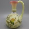 Fenton Burmese Gourd Ewer 7