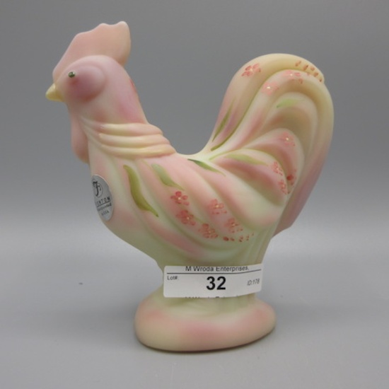 Fenton burmese HP Rooster-5.5" tall