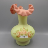 Fenton rose burmese vase-10