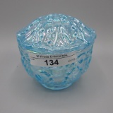 Fenton blue Carnival candy dish