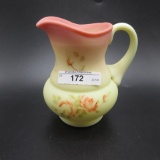 Fenton rose burmese pitcher-4,5