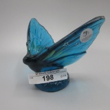 Fenton teal butterfly