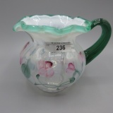 Fenton French opalescent HP pitcher-4.5