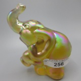 Fenton gold iridized elephant