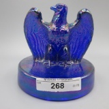 Fenton cobalt Bicentennial Eagle paperweight