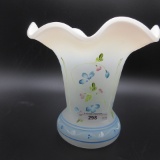 Fenton French opalescent hand painted vase-7