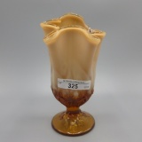 Fenton Cameo Opal Lily of the Valley Napkin Vase 6 