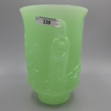 Fenton Jade Empress Vase 8