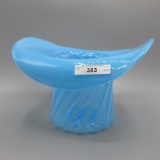 Fenton Blue Opal Rib Optic Large Hat 6