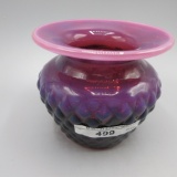 Gibson Plum Opal Hobnail Spittoon