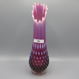 Fenton plum opalescent Hobnail 12