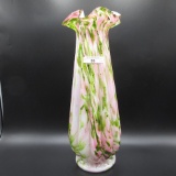 Fenton rose mist Vasa Murrhina vase-14