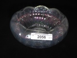 Imperial Ice Crystal irid paneled rosebowl- Iron Cross marked