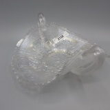 Fenton whote Pond Lily card tray