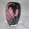 Gibson sandcarved art glass vase