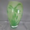 Gibson sandcarved art glass vase