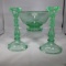 Imperial Double Scroll console set- as shown green
