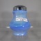 Fenton 9 panel irid blue slag sugar shaker