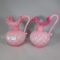 2 Fenton rosalene pitchers