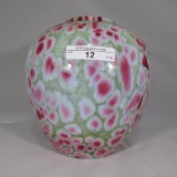 Fenton Dave Fetty ginger jar Monet Garden