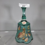 Fenton HP bell w/ Partridge in Pear Tree green