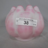 Fenton satin rosalene rosebowl