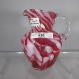 Fenton rose mist vasa murrina syrup pitcher