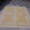 Vintage hand quilted applique quilt-Yellow