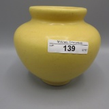 Yellow Arts & Crafts Pottery vase-4.5