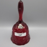 red Fenton Inverted Strayberry bell