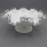 Fenton white/silvercrest bowl