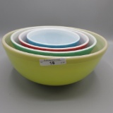 Pyrex Primary set-4 bowls