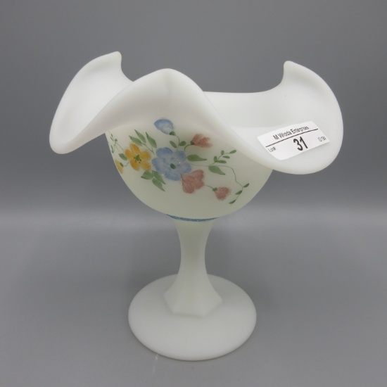 Fenton ruffled HP compote