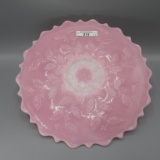 Fenton rosalene Holly plate