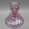 Fenton pink Carnival Dolphin candlestick-4