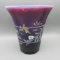 Fenton plum opal Flip vase-HP by D. Robinson 8