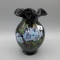 Fenton black vase-5.5