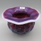 Fenton plum opal Inverted Strawberry spittoon 3.5