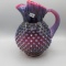 Fenton plum opal Hobnail pitcher-9