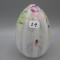 Fenton French Opal Rib Optic egg-HP C. Riggs-5