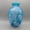 Fenton BLue HP QVC Vase 9.5