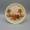 Fenton burmese handpainted tray-HP K. Sponsler