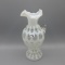 Fenton French Opal. Coin Dot pitcher-9
