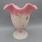 Fenton rosalene Dancing Ladies vase-6.5