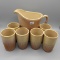 Fenton chocolate slag Lincoln Inn 7 pc. water set