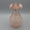 Fenton pink Carnival vase-7