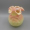 Fenton burmese Bowknot vase-7