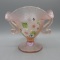 Fenton pink Stretch Dolphin candy bowl-HP -5