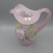 Fenton pink HP pitcher--8.5