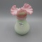 Fenton Lotus Mist satin Double Ring vase-6